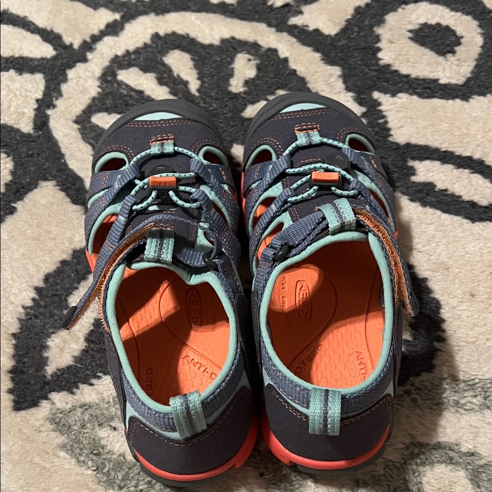 Keen Kids' Black and Teal Sandals
